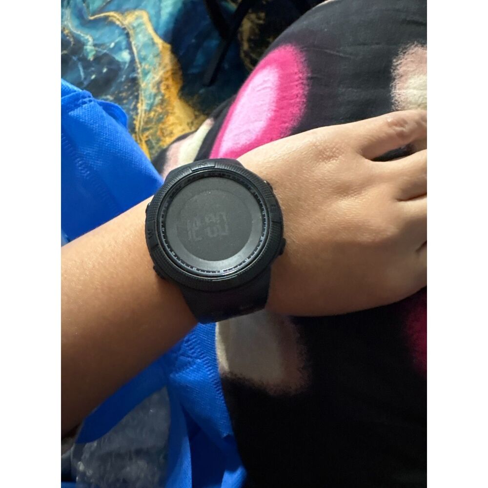 Black Digital Sports Watch